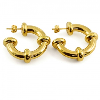 9ct Gold 5.3g Hoop Earrings
